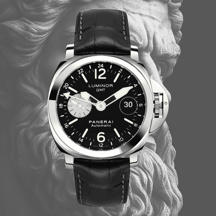 Panerai Luminor PAM00088 Black dial steel — front dial view