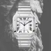 Cartier Santos WSSA0018 — dial detail
