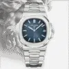 Patek Philippe Nautilus 5711 Blue dial steel — front dial view