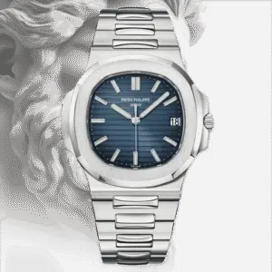 Patek Philippe Nautilus 5711 Blue dial steel — front dial view