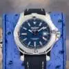 Breitling Blue dial steel — front dial view