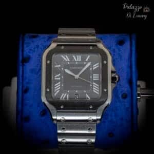 Cartier Santos De Cartier Large WSSA0037 Silver Opaline Dial Stainless Steel