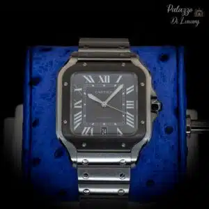 Cartier Santos WSSA0037 Silver dial steel — front dial view