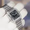 Cartier Santos Medium WSSA0061 Green Dial - detail view 4