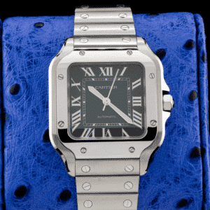 Cartier Santos Medium WSSA0061 Green Dial Stainless Steel