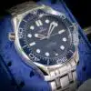 2021 Omega Seamaster Diver 300M Blue Dial 210.30.42.20.03.001 - detail view 6