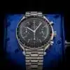 Omega Speedmaster Reduced 3510.50.00 Red dial steel — front dial view