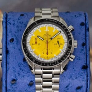 Omega Speedmaster Reduced 3510.12.00 Schumacher Yellow Dial Stainless Steel