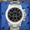 Rolex Daytona 116520 Black dial steel — front dial view
