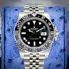 Rolex GMT-Master II 126710GRNR Black dial steel — front dial view