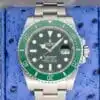 Rolex Submariner 116610LV Green dial steel — front dial view