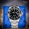 Rolex Submariner Date 16610 Black dial steel — front dial view