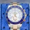 Rolex Yacht-Master II 116681 White dial two tone — front dial view