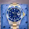 Rolex Submariner 16613 Blue dial two tone — front dial view