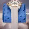 2021 Omega Seamaster Aqua Terra 41 Sedna Gold Bezel White Dial Full Set - detail view 11