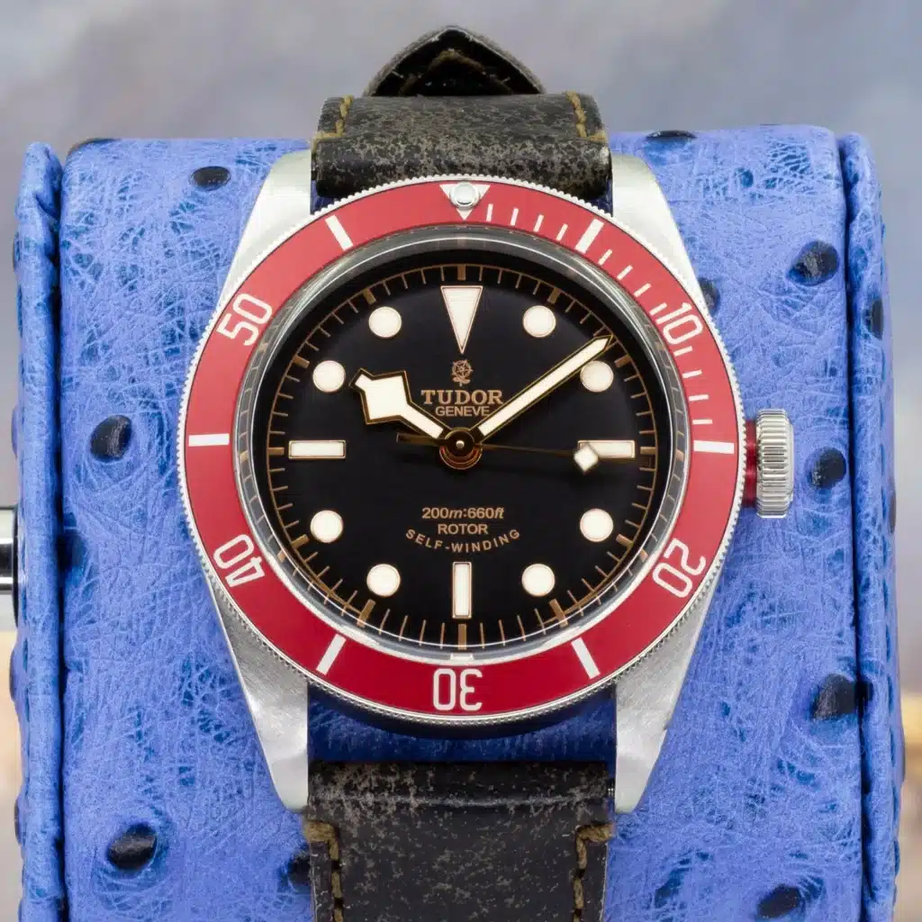 Tudor Heritage Black Bay 79220R Smiley Gilt Dial Stainless Steel 41mm