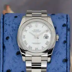 2007 Rolex Datejust 36 116200 White Dial Stainless Steel Papers