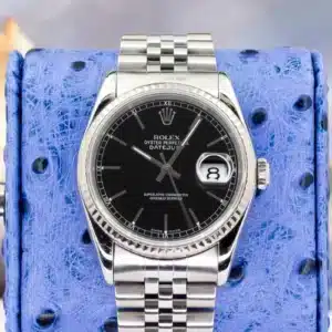 1997 Rolex Datejust 16234 Black Dial White Gold 36mm
