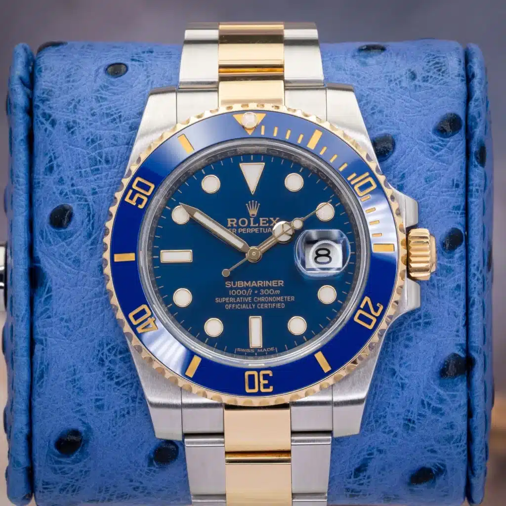 2016 Rolex Submariner Date 116613LB Bluesy Blue Dial Yellow Gold & Steel Full Set 40mm