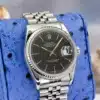 1997 Rolex Datejust 16234 Black Dial Jubilee 36mm Stainless Steel White Gold - full set with box and papers