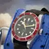 TUDOR Heritage Black Bay Smiley 79220R Red Burgundy Bezel Gilt Dial 41mm Rose - detail view 9