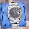 Rolex Datejust Turn-O-Graph 116264 Black Dial Red Hand 36mm Steel Oyster - full set with box and papers
