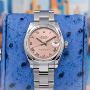 2008 Rolex Datejust 31 178240 Pink Dial Stainless Steel Oyster Box Papers 31mm