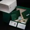 Rolex Datejust 41 126300 complete set in green Rolex box with warranty card booklets and Palazzo Watches & Gems authentication card