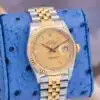 1986 Rolex Datejust 36 16013 Champagne dial Yellow Gold & Steel 36mm — Palazzo Watches & Gems