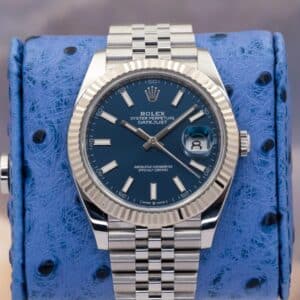 2023 Rolex Datejust 41 126334 Blue Dial 18k White Gold Jubilee Box Papers 41mm