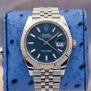 Rolex Datejust 41 126334 Blue dial white gold — front dial view