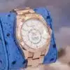 Rolex Sky-Dweller 326935 rose gold — crown and case profile