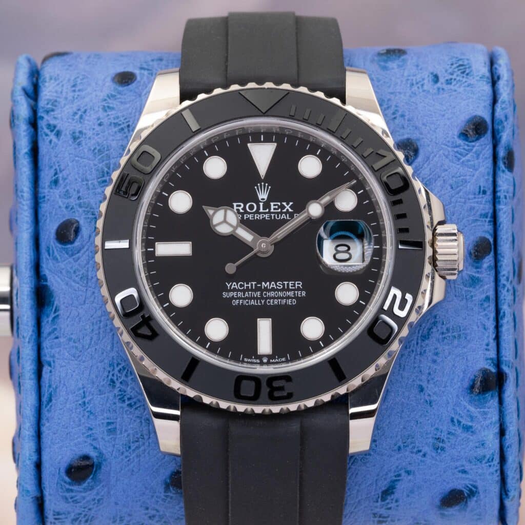 Rolex Yacht-Master 42 226659 Black dial white gold — front dial view