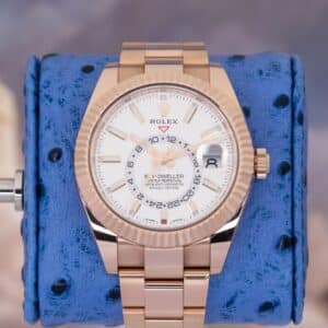 2023 Rolex Sky-Dweller 326935 White Dial 18k Everose Gold Oyster Box Papers 42mm