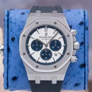 2016 Audemars Piguet Royal Oak Chronograph 26326ST.OO.D027CA.01 White dial Steel 41mm — Palazzo Watches & Gems