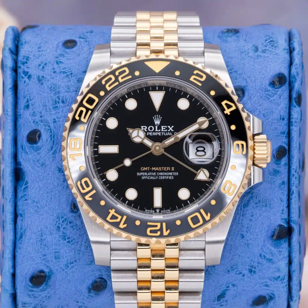 Rolex GMT-Master II 126713GRNR Black Dial Yellow Gold & Steel Full Set 40mm
