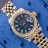 2009 Rolex Lady Datejust 179173 Blue dial Yellow Gold & Steel 26mm — Palazzo Watches & Gems