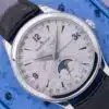 2017 Jaeger-LeCoultre Master Calendar Q1558421 Silver dial Steel — Palazzo Watches & Gems