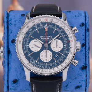 2021 Breitling Navitimer 1 B01 Chronograph 46 AB0127211C1P1 Blue Dial Steel Full Set 46mm