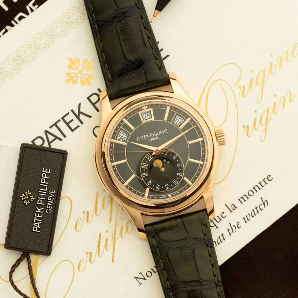 2026 Patek Philippe Complications Annual Calendar 5205 Rose Gold / Green 5205r-011 Green dial Rose Gold 40.2mm
