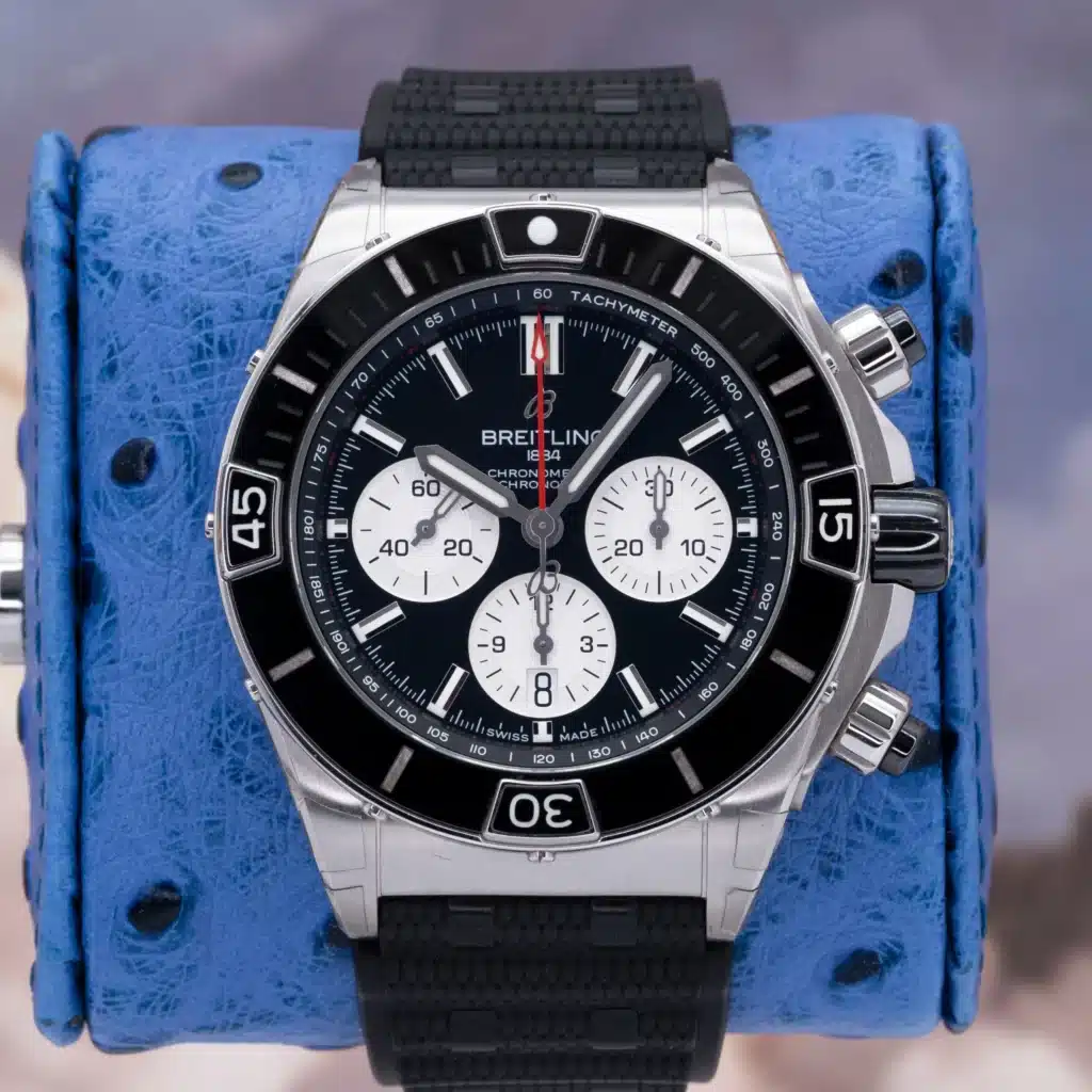 2026 Breitling Super Chronomat B01 44 AB0136251B1S1 Black dial Ceramic, Steel 44mm — Palazzo Watches & Gems