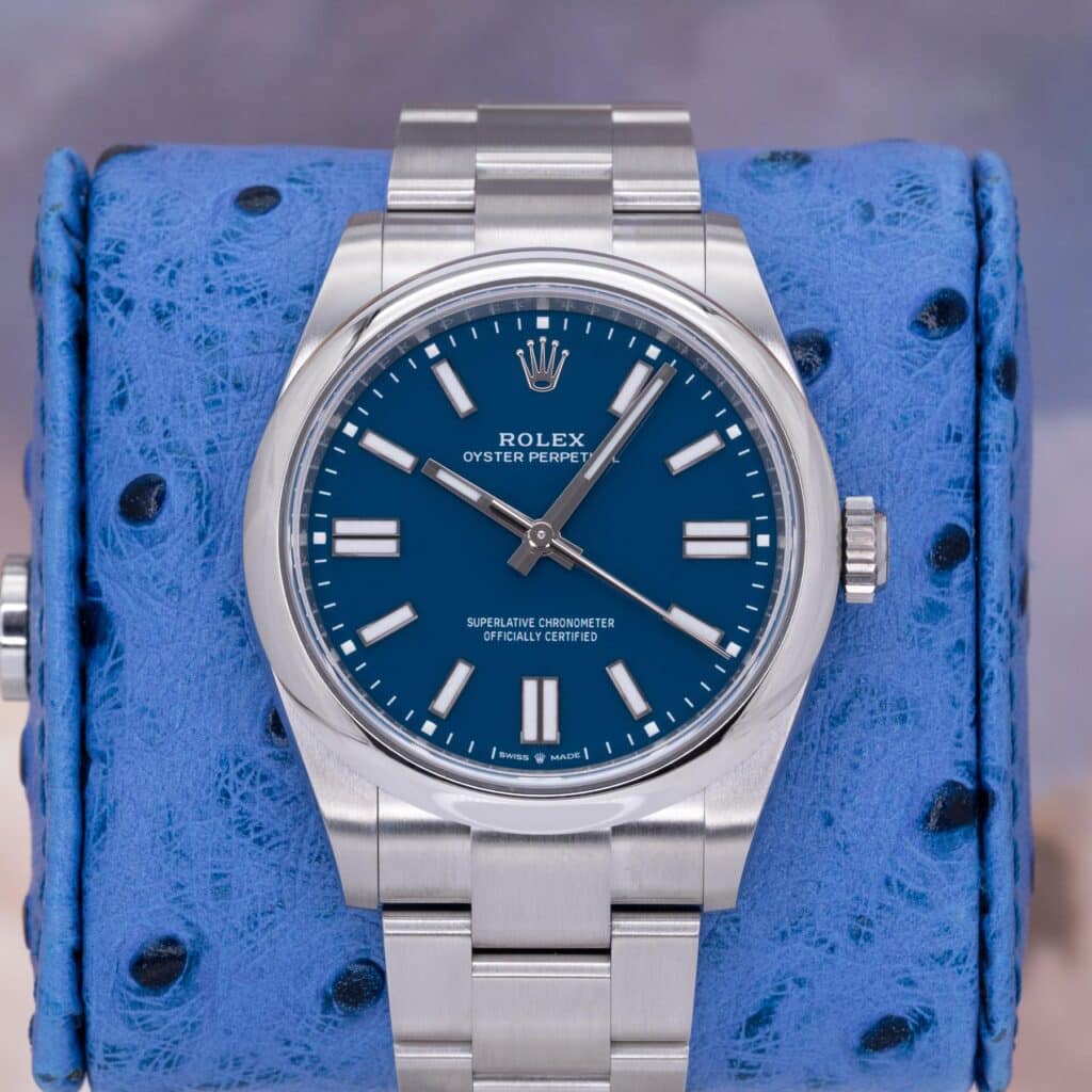 2025 Rolex Oyster Perpetual 41 134300 Blue Dial Steel Box & Papers 41mm