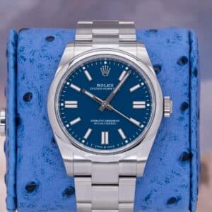 2025 Rolex Oyster Perpetual 41 134300 Blue Dial Steel Box & Papers 41mm