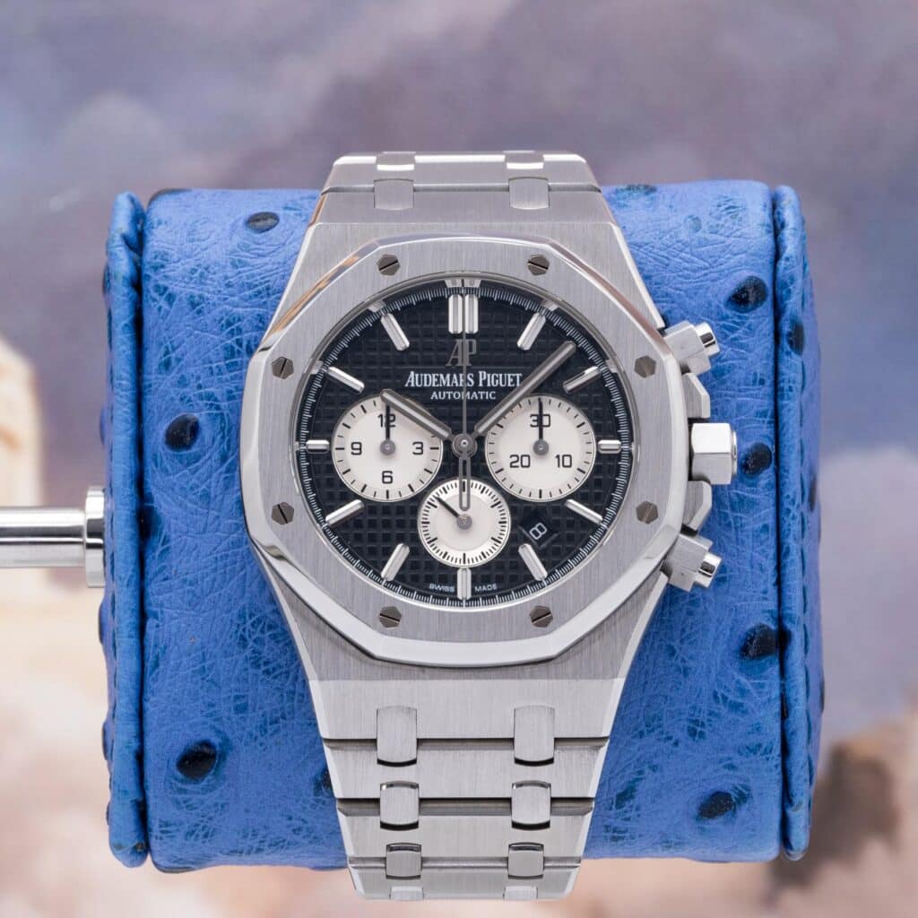 Audemars Piguet Royal Oak Chronograph 26331ST.OO.1220ST.02 Black Dial Steel Full Set 41mm 2017