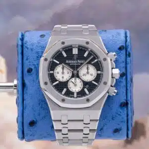 2017 Audemars Piguet Royal Oak Chronograph 26331ST.OO.1220ST.02 Black dial Steel 41mm — Palazzo Watches & – photo 1 of 12