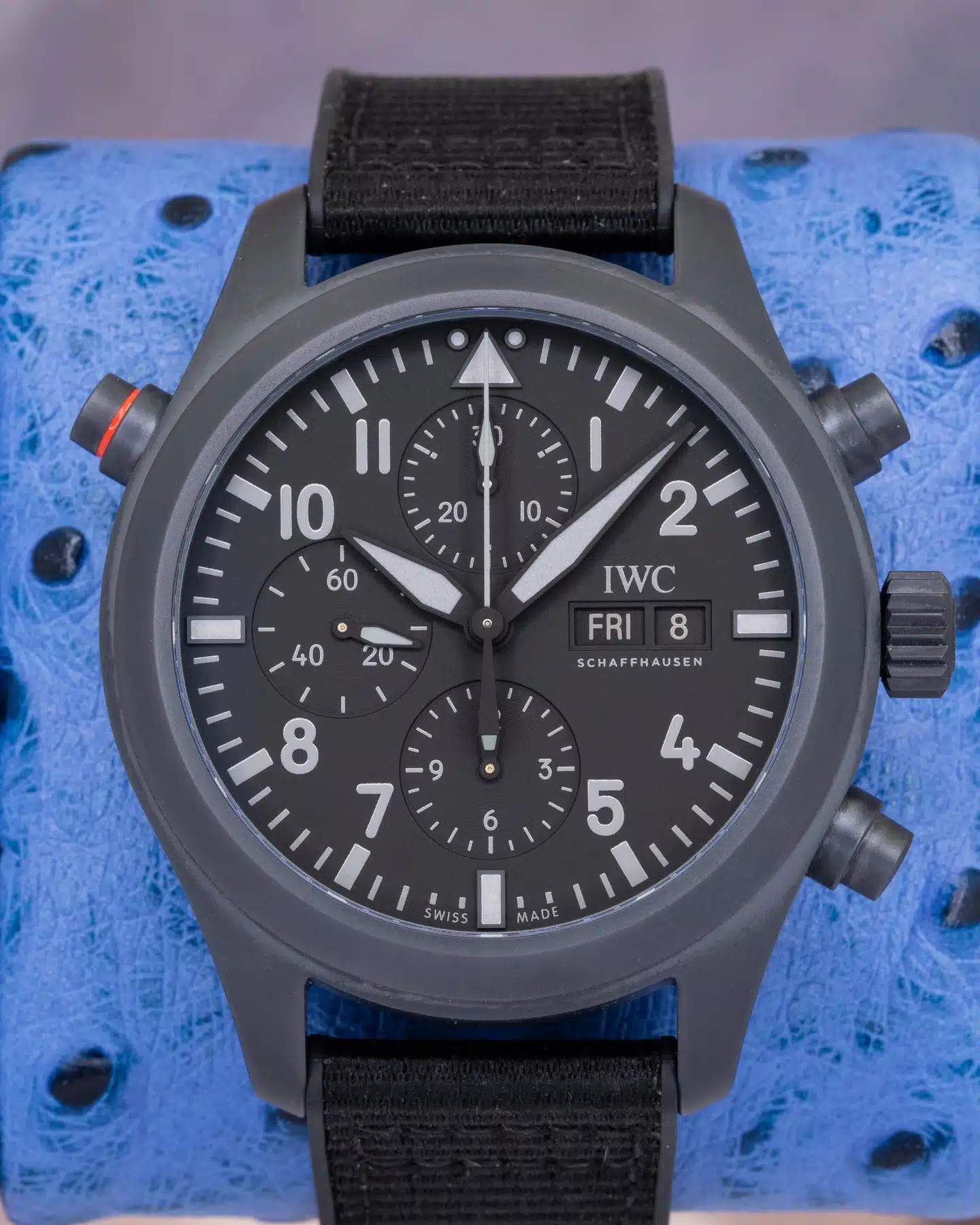 IWC Pilot Double Chronograph IW371815, black dial, ceramic — Palazzo Watches & Gems