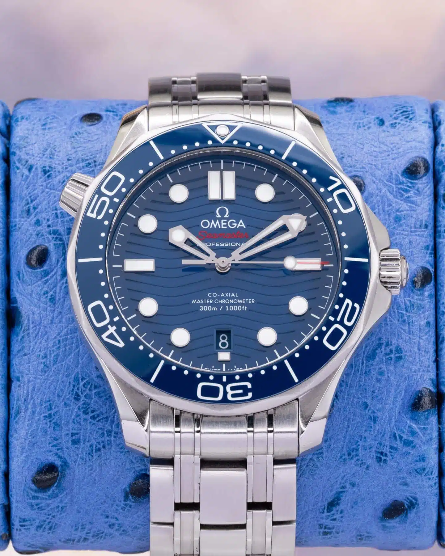 Omega Seamaster Diver 300M 210.30.42.20.03.001, blue dial, steel — Palazzo Watches & Gems