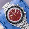 circa 1995 Omega Speedmaster Michael Schumacher 3510.61 Red dial Steel 39mm — Palazzo Watches & Gems – photo 2 of 10
